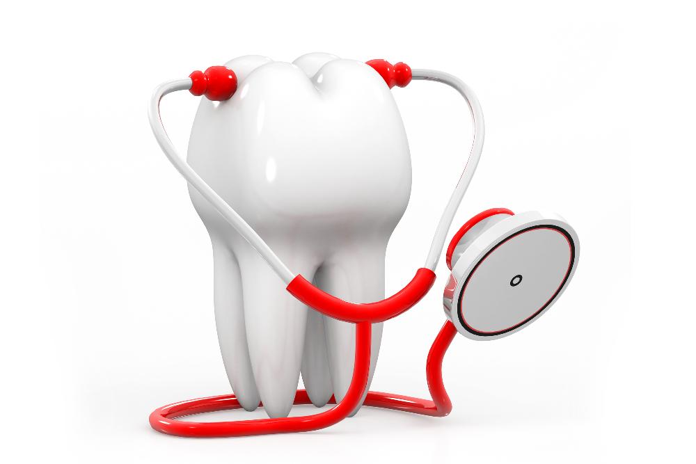 cartoon tooth with stethoscope | emergency dental knoxville tn