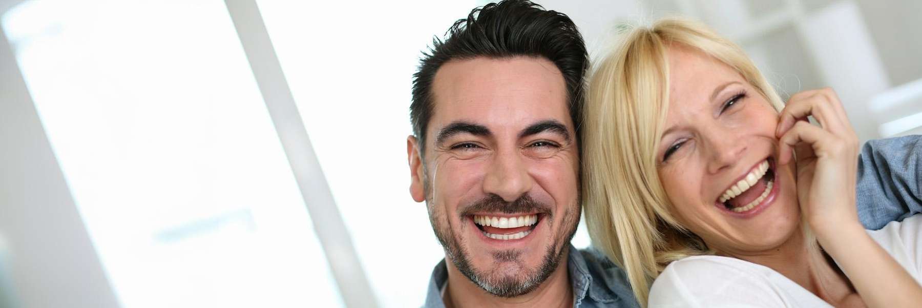 young couple at their knoxville dentist