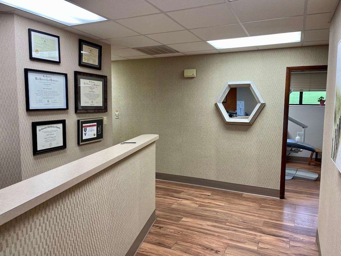 hallways in bryant family dentistry in knoxville